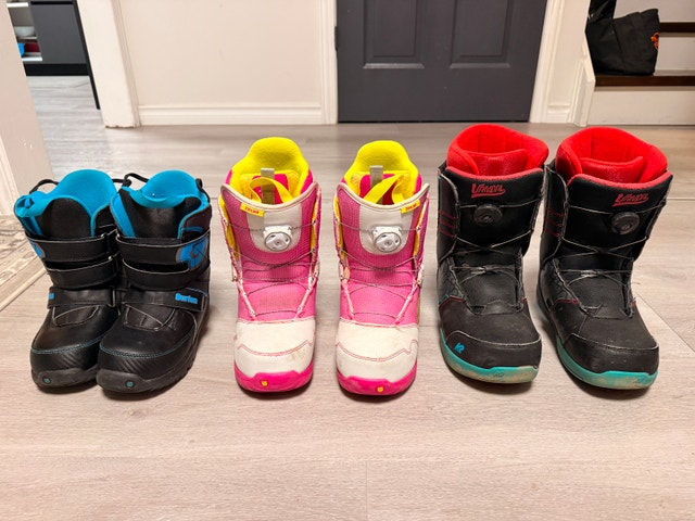 Snowboard Boots - 3 Pairs