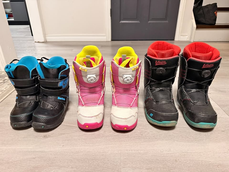 Snowboard Boots - 3 Pairs