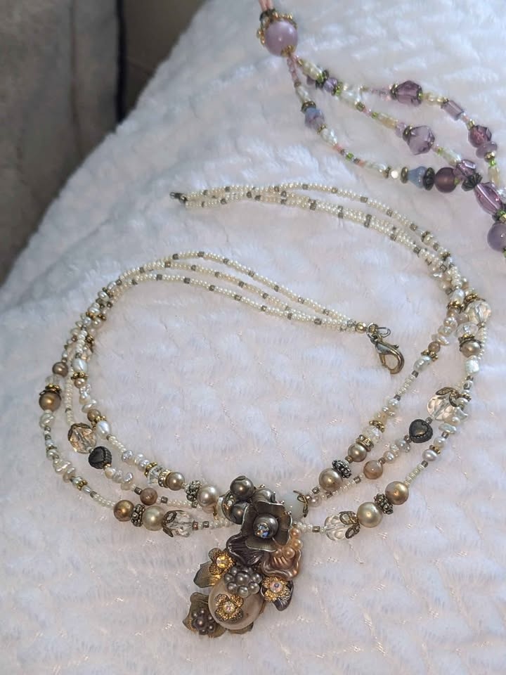 Vintage Artisan Beaded Necklaces (set of 2) - photo 2