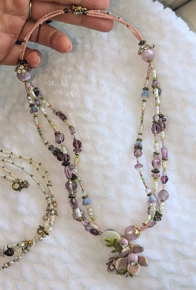 Vintage Artisan Beaded Necklaces (set of 2) - photo 4