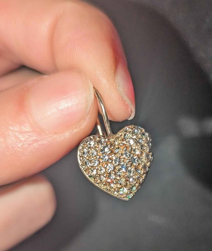 925 Vintage Valentine's Heart Earrings (Made in Italy) - photo 3