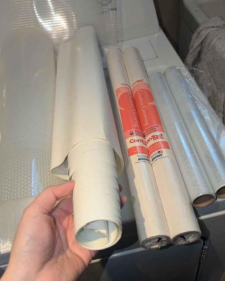 Bag of Shelf Liners, Plastic Wrap, Adhesive Covering - photo 2