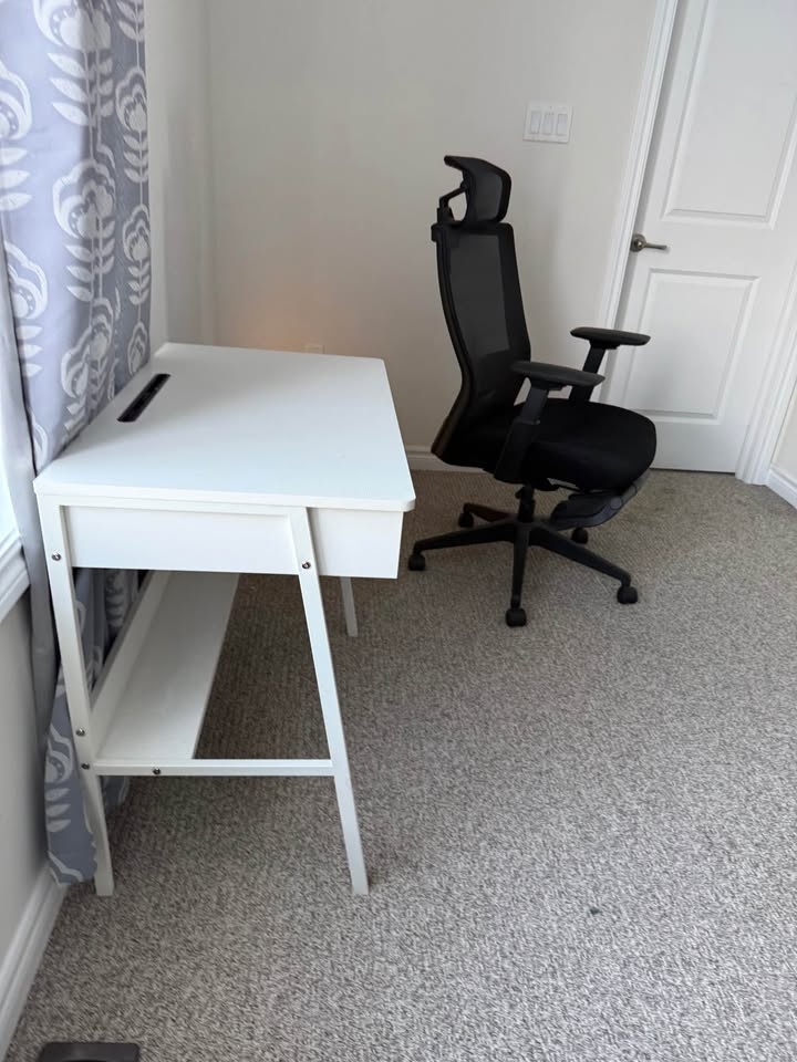 Modern White Desk w Storage - photo 3
