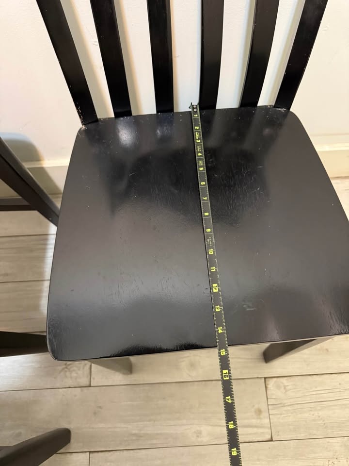 Black Dining Room Table With 4 Chairs - photo 5