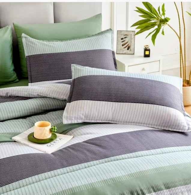 New Full Comforter Set Sage Green - 7 Pieces. - photo 2
