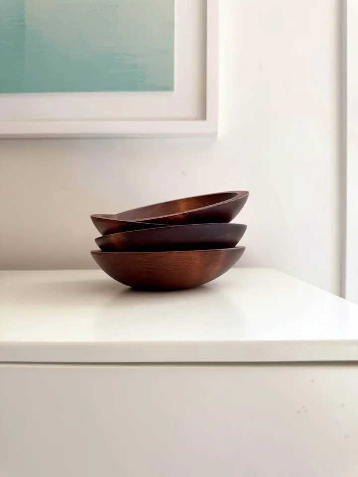 Vintage Baribocraft Canada Wood Salad Bowl Set - 5 Pieces image indicator(6)