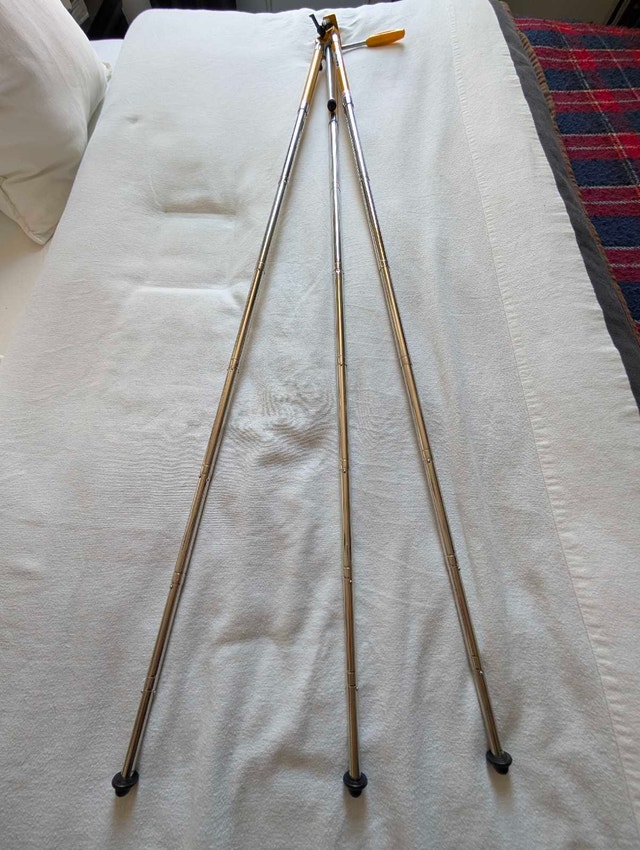 Vintage Yellow TriStar Camera Tripod (46" Max Height) - photo 3