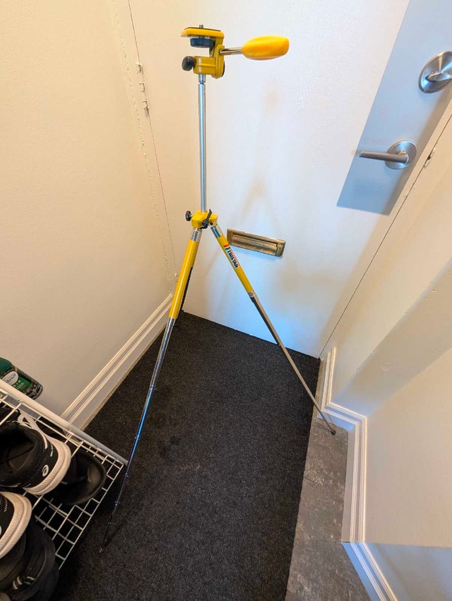 Vintage Yellow TriStar Camera Tripod (46" Max Height) - photo 4