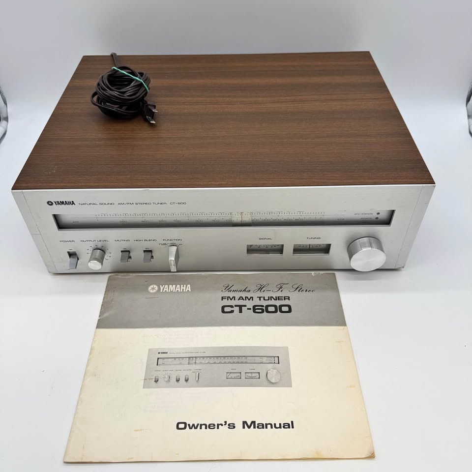 Vintage Yamaha CT-600 AM/FM Stereo Tuner – Working – With Manual