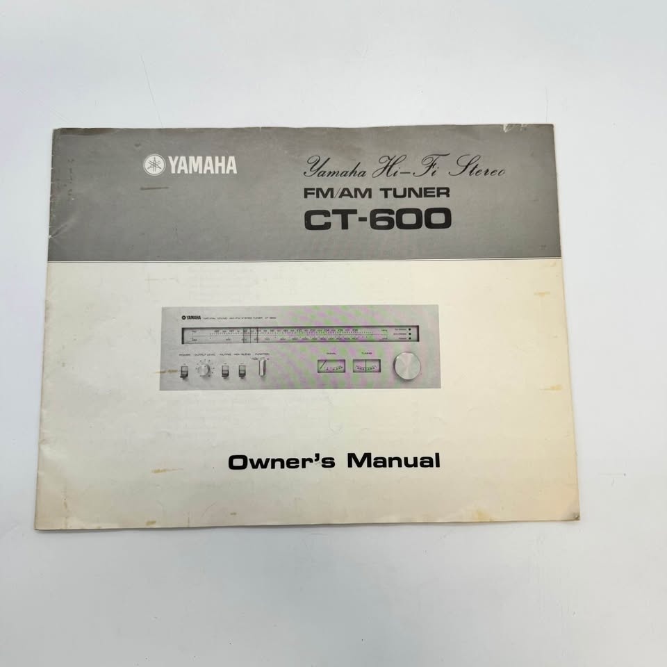 Vintage Yamaha CT-600 AM/FM Stereo Tuner – Working – With Manual - photo 2