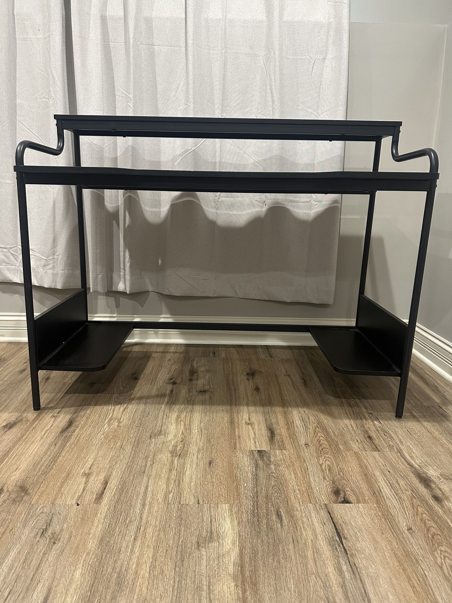 Modern Gaming Desk with Upper Shelf & Storage - photo 2