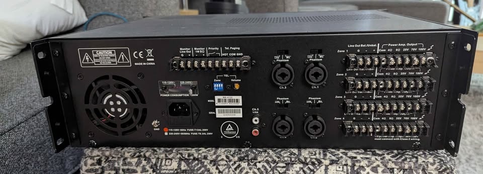 SHOW TEC MA-4120 MULTIZONE PA MIX POWER AMPLIFIER - photo 2