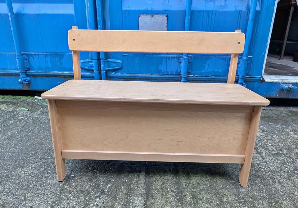 Children's bench with storage