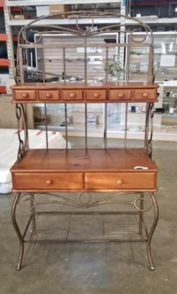 Wrought Iron Kitchen Rack / Microwave Stand