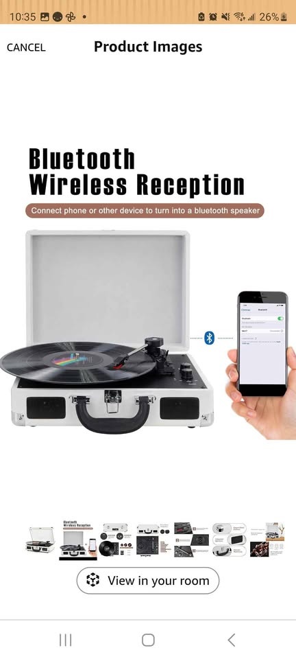 NEW DIGITNOW! Turntable Record Player - 3 Speed, Bluetooth - photo 4