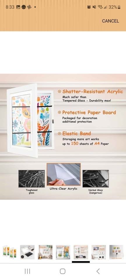 NEW 2-Pack Kids Artwork Frames (8.5x11") - photo 4