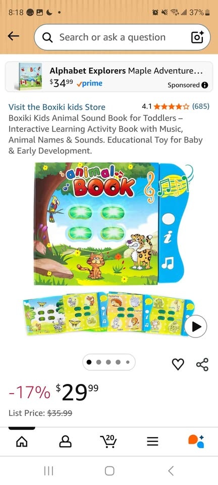 NEW Boxiki Kids Animal Sound Book - photo 2
