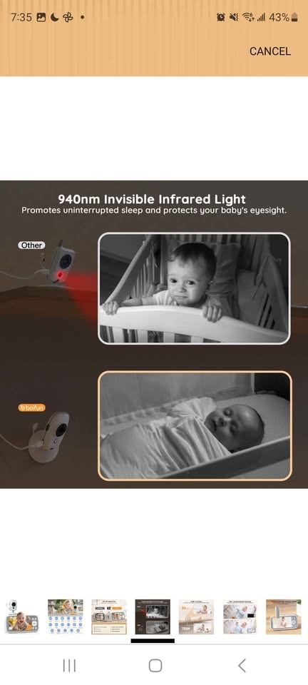 NEW Boifun Baby Monitor No Wi-Fi, Night Vision, 2-way Audio - photo 4