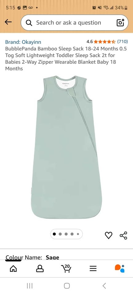 NEW BubblePanda Bamboo Sleep Sack 18-24 Months 0.5 Tog Pink - photo 2
