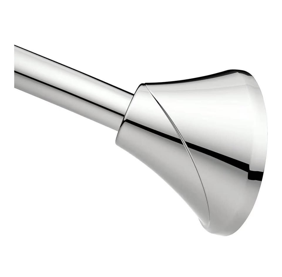 Moen Curved Shower Rod - Chrome, Adjustable Tension - photo 3