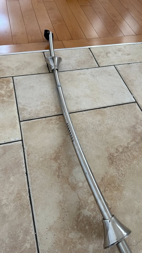 Moen Curved Shower Rod - Chrome, Adjustable Tension - photo 4