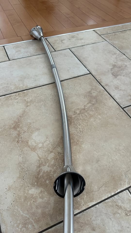 Moen Curved Shower Rod - Chrome, Adjustable Tension - photo 5