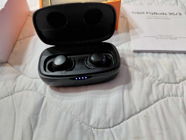 Used Tribit FlyBuds 3 Earbud Headphones