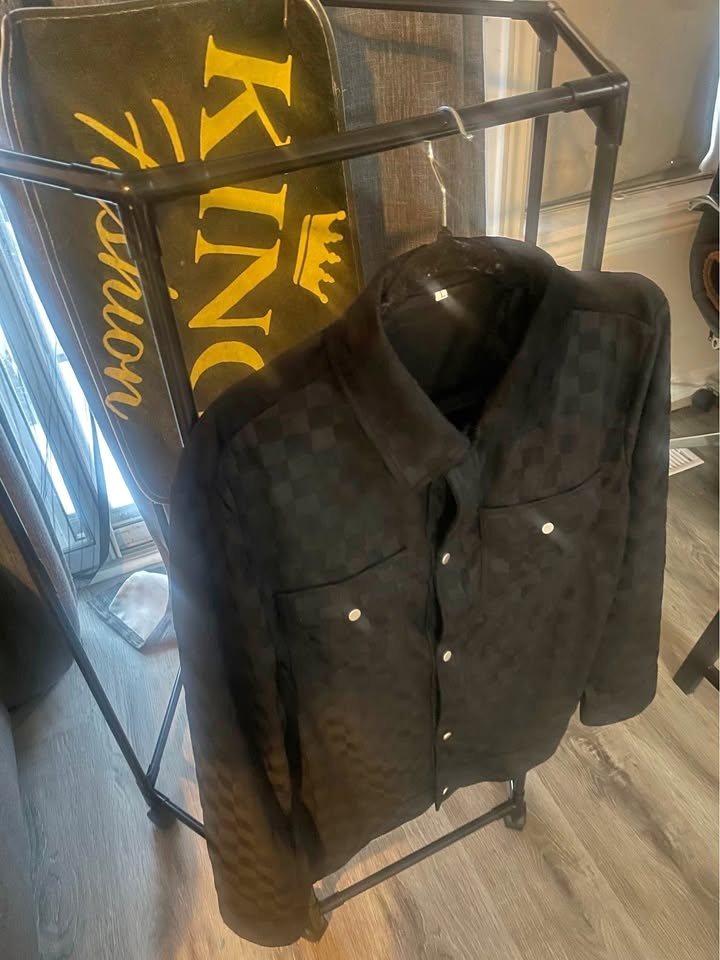 Men's Collared Shirt Thin Jacket Coat