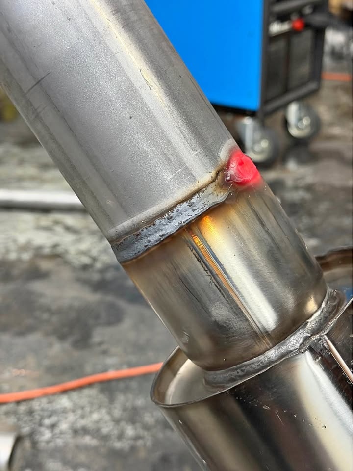 Exhaust Muffler Resonator Flex Pipe Welding