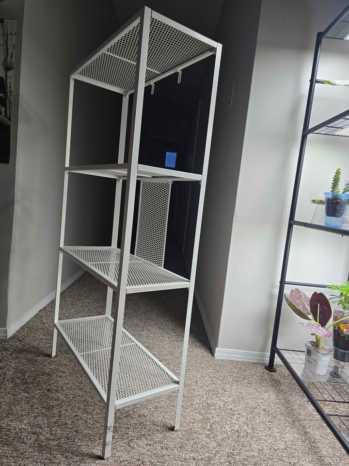 IKEA BAGGEBO shelving unit, metal/white - photo 4