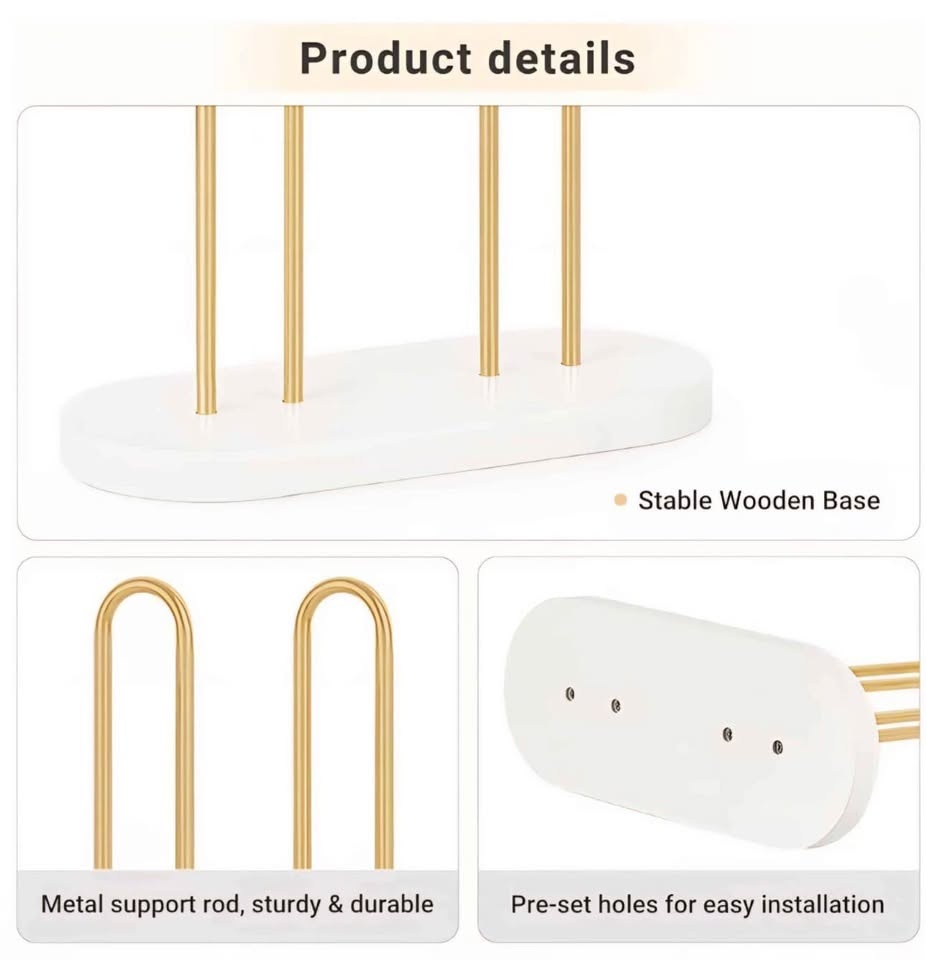 Dahey Scrunchie Holder Hair Tie Organizer Stand - photo 3