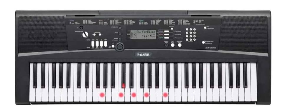 Yamaha EZ-220 Digital Keyboard (Lighted Keys) + Sustain Pedal - photo 4