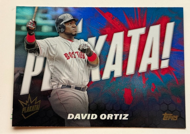 2025 Topps David Ortiz "Big Papi" Plakata! SSP #PLAK-16