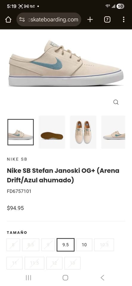 NIKE SB ZOOM JANOSKI OG+ Size 11 - photo 2