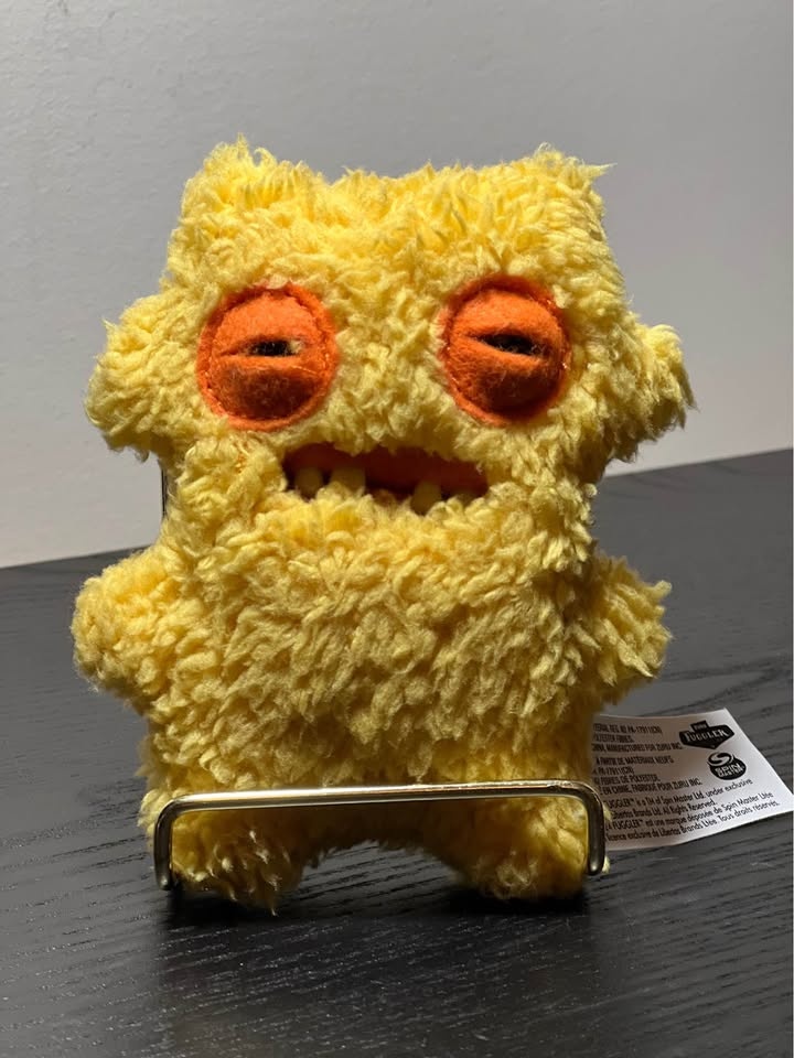 Yellow Fuggler Sir Nobby Nuts Plush Key Ring by Zuru - photo 2
