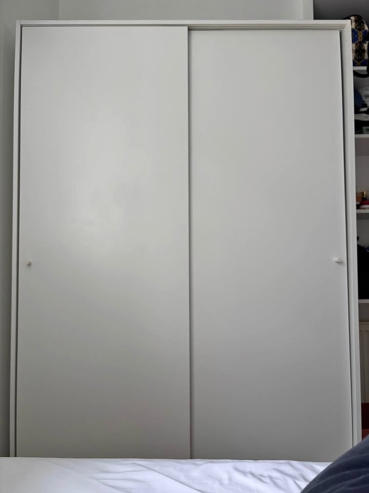 IKEA KLEPPSTAD wardrobes with sliding doors (white)