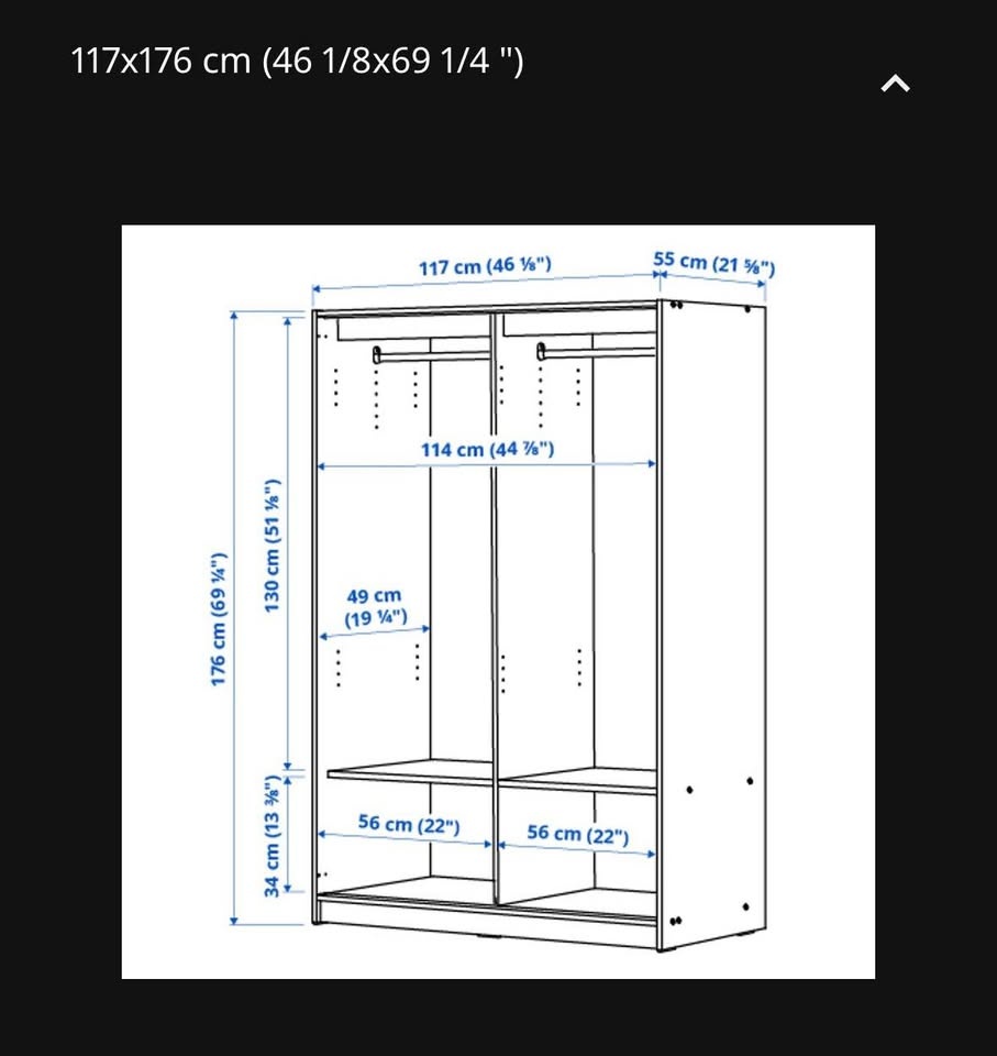 IKEA KLEPPSTAD wardrobes with sliding doors (white) - photo 5