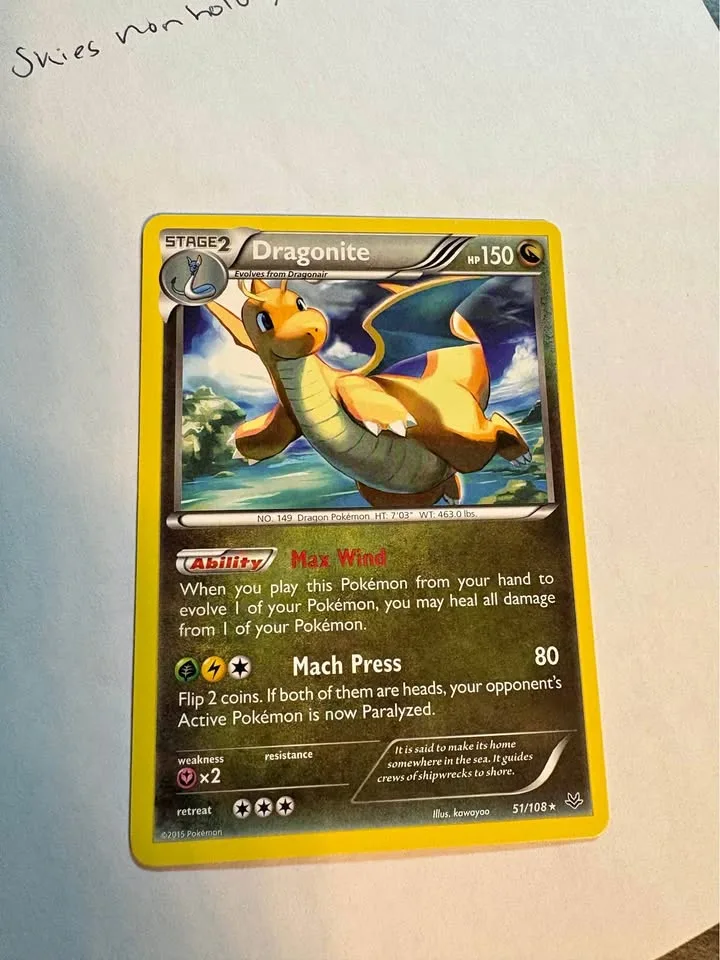 Dragonite XY Roaring Skies 51/100 non holo NM thumbnail