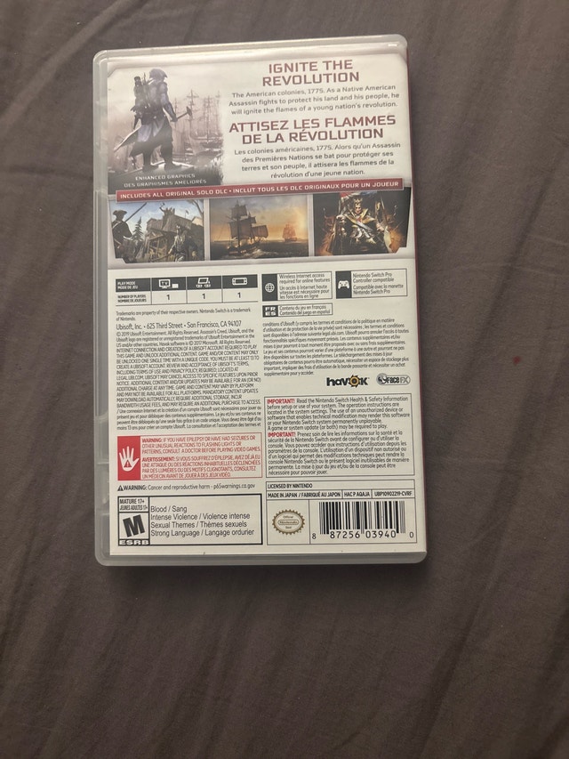 Assassin's Creed 3 Nintendo Switch - photo 2
