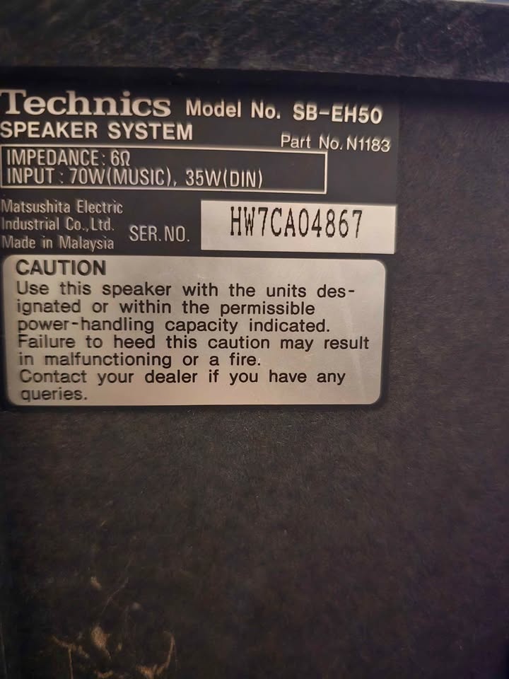 Technics SB-EH50 3-Way Bookshelf Speakers (Pair) - photo 4
