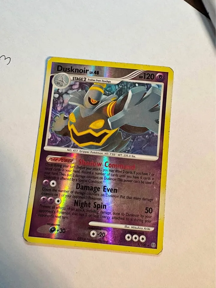 1/100 Dusknoir Diamond & Pearl HP Holo thumbnail