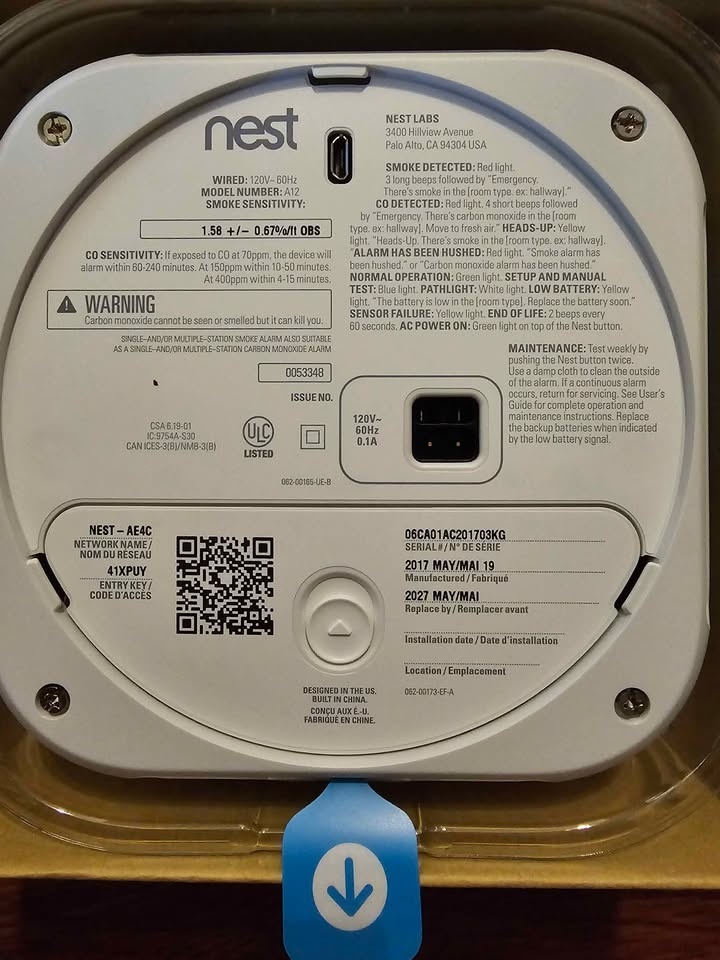 Nest Protect Smart Smoke / CO Detector (Wired) - photo 3