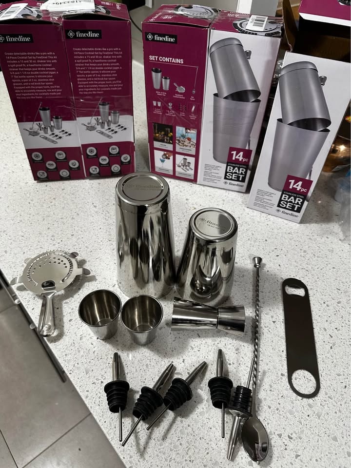14 Piece Stainless Steel Cocktail Shaker Set - photo 5
