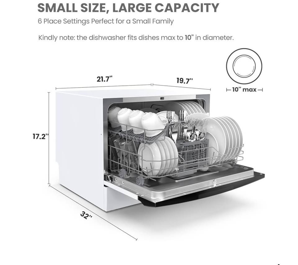 Countertop Dishwasher, 6 Place Settings - photo 4
