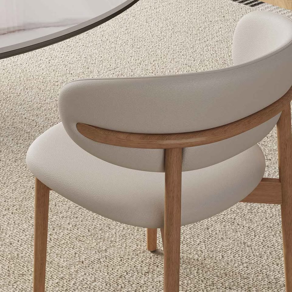 2 CORRIGAN STUDIO WOOD FEET DINING CHAIRS - photo 2