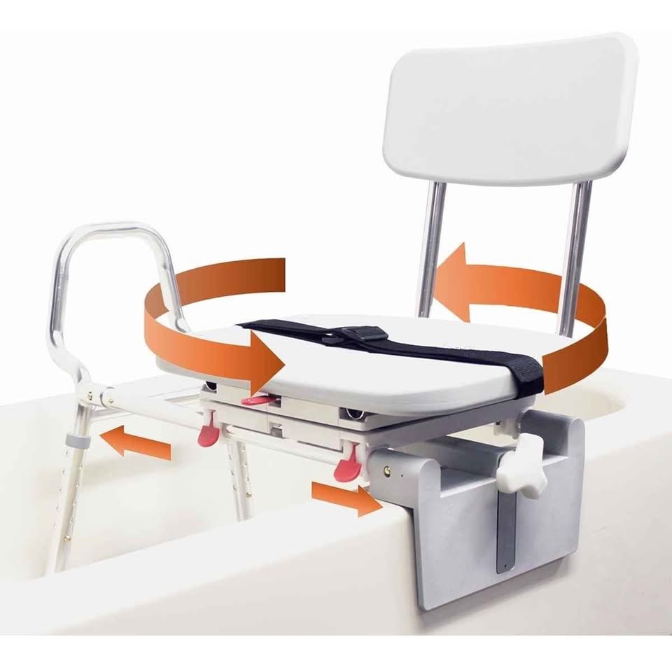 Shower Bench with Slide and Swivel - photo 3