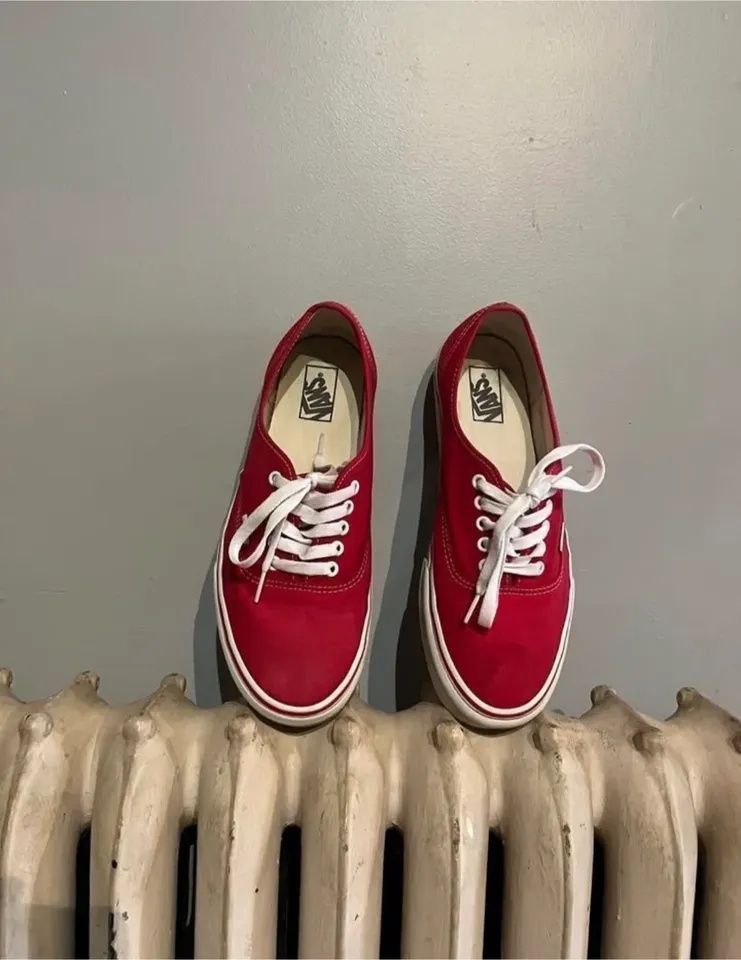 Vans Authentic Red Sneakers – Men’s US Size 12 🏆 - photo 2