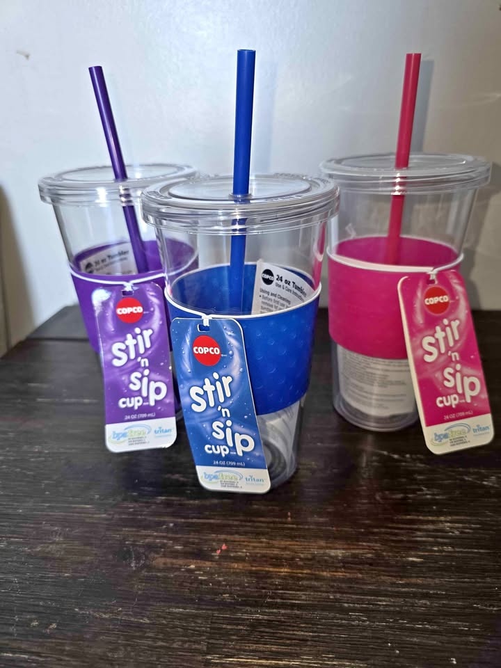 3 Copco Sierra 24 oz Thermal Tumblers - Blue, Pink, Purple