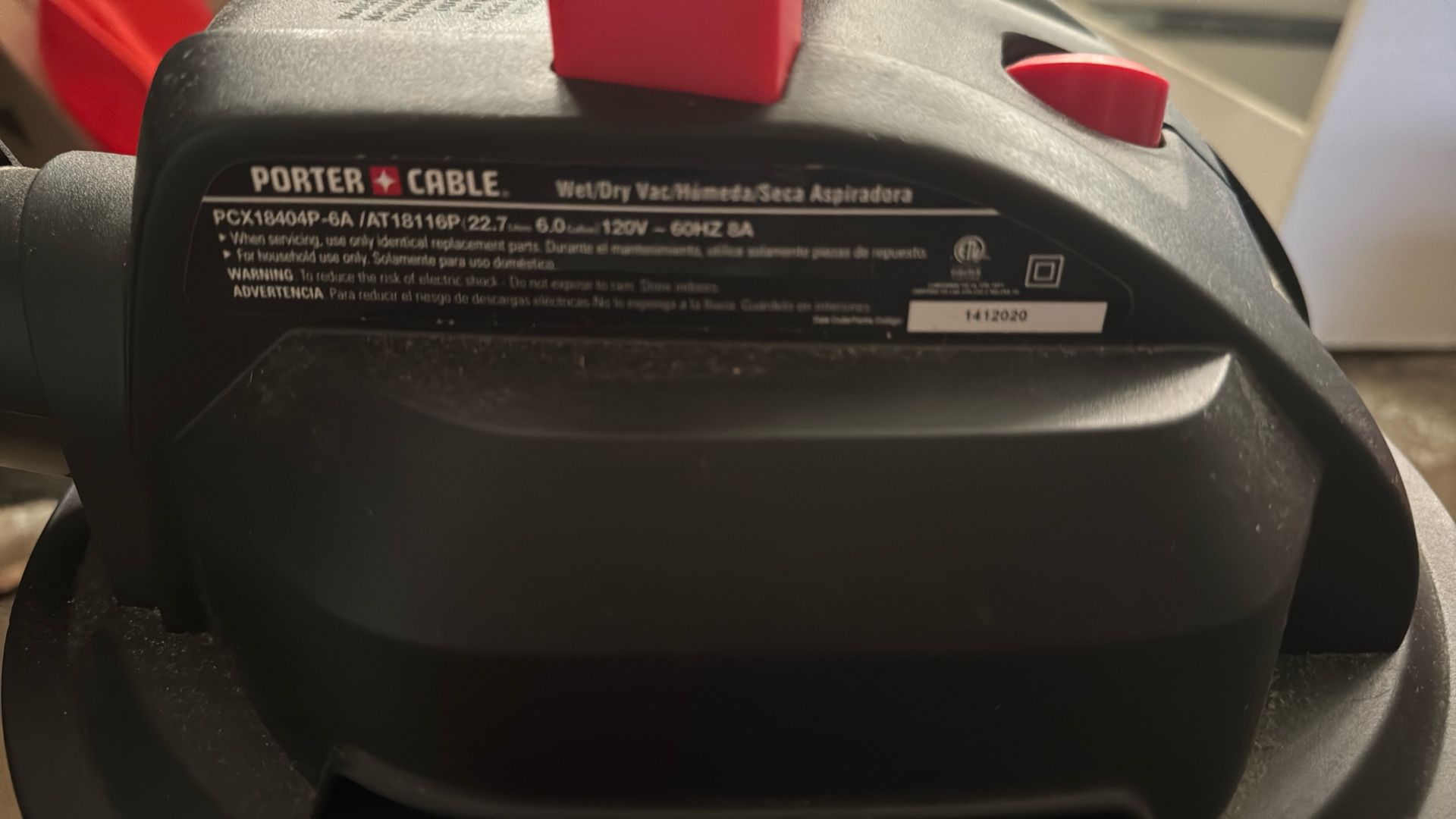 Porter Cable Wet Dry Vac 6 Gal - photo 5