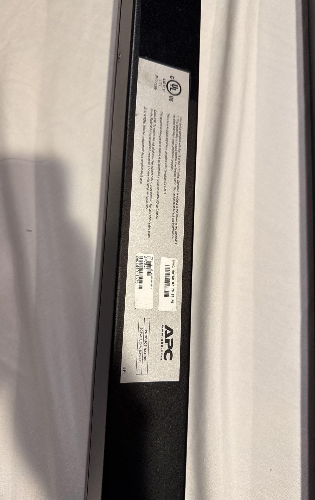 APC Metered Rack PDU Model AP7841 - photo 4